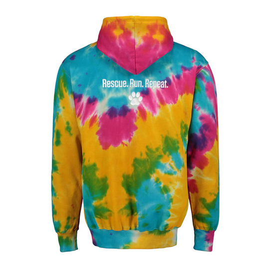 Rescue Runners Logo Hoodie - Tie Dye
